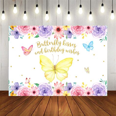 butterfly themed backdrop